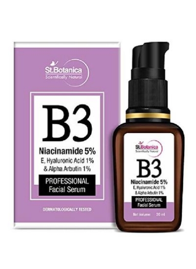 سرم صورت Niacinamide 5% + E + Hyaluronic Acid 1% Alpha Arbutin 1% Face Serum For Oilfree Hydrated Bright Skin | سرم کاهش منافذ 20 میلی لیتر