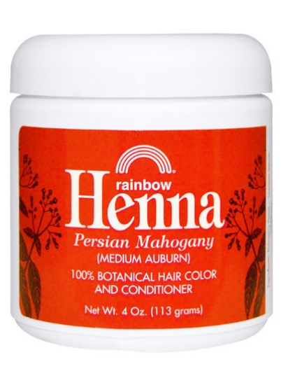 رنگ و نرم کننده موی ماهاگونی ایرانی حنا با رنگ قرمز متوسط 113 گرم