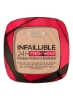 Infaillible 24H Fresh Wear Foundation In A Powder - ضد آب و پوشش کامل مات آرایش ضد انتقال 130 بژ واقعی