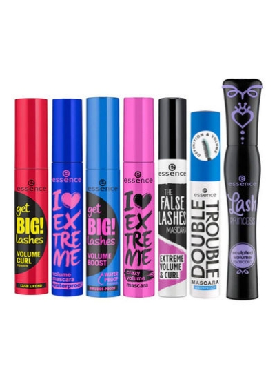 بزرگ شو! ریمل مژه، I Love Extreme Volume Mascara Blackproof Water 12ml، Get Big! ریمل مشکی ضدآب تقویت کننده حجم مژه ها، پودر فشرده مات کننده 11، ریمل مژه های دروغین T. 01 مشکی