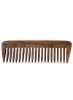 شانه موی دست ساز با دندان پهن شیشام چوب طبیعی