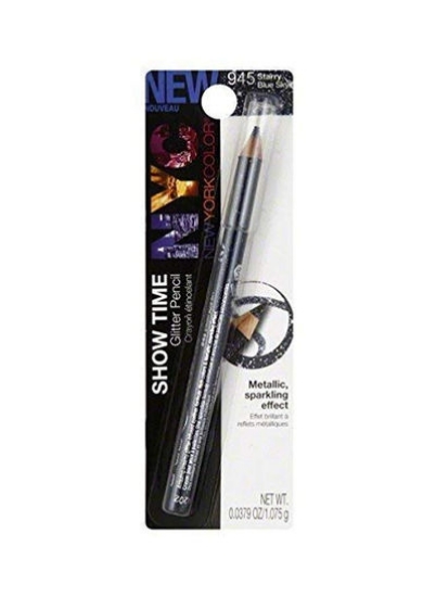 Nyc Show Time Glitter Pencil 0.0379 Oz (1.075 G) آبی