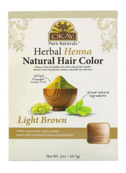 رنگ موی طبیعی حنای گیاهی قهوه ای روشن 56.7 گرم
