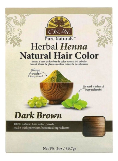رنگ موی طبیعی حنای گیاهی قهوه ای تیره 2 انس