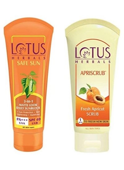 ضد آفتاب روزانه 3 در 1 مات با SPF40 And Herbals Apriscrub Fresh Apricot Scrub 50 گرم