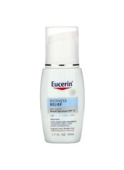 Eucerin Redness Relief Daily Perfecting Lotion SPF 15 بدون عطر 1.7 فل اونس 50 میلی لیتر