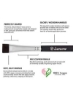 W Brush - Duo Eye Brow Spoolie - خط چشم زاویه دار - شفاف کننده صاف دقیق - سایه زن کوچک - ست 3 تکه با کیفیت ممتاز - برس های مصنوعی بدون Cruelty - استفاده از پودر ژل واکس پوماد