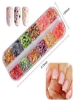 Ors Nail Sequins Fitdon Nail Art Flake Nail Glitter Paillette ترکیبی گرد نازک و درخشان سه بعدی استیکرهای ناخن آرت مانیکور میکاپ تزئینات برگردان های DIY