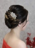 اکسسوری موی عروس کریستالی شانه موی عروس برای عروس و ساقدوش ها (نقره ای)