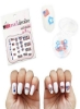 Usa 4th Of July Decals Nail Patriotic Plus Stars and Stripes Fimo Polymer Clay Nail Decorating Slices Mix Set Bundle W/Bonus ظروف قابل استفاده مجدد