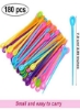 180 Pieces Brush Roller Pick Plastic Roller Pick Hair curler pins for curling hair اکسسوری های حالت دهنده برای کادو روز ولنتاین کریسمس (رز قرمز سبز زرد آبی نارنجی و بنفش)