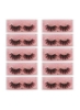 10 جفت مژه مصنوعی طبیعی مژه مصنوعی آرایش بلند 3 بعدی مینک مژه اکستنشن مژه راسو برای زیبایی J007 (J007)