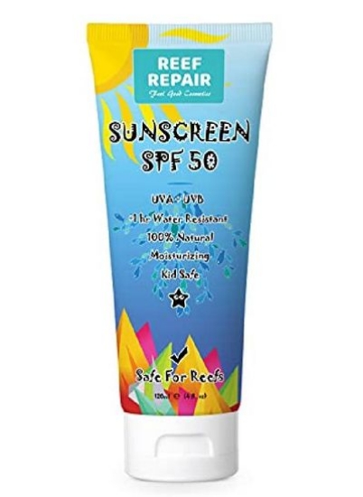 Unscreen Spf 50 All Natural Resistant Water Moisturizing Biodegradable Uva/Uvb Ocean Friendly Mineral Sunblock From Reef Repair 4 Fl. اوز