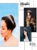 تاج گل و تاج تاج عروسی شاهزاده خانم باروک با گوشواره ست لوازم جانبی مو عروس تاج برای ملکه مجلسی