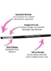 R Brush Fine For Gel Beauty Junkees Ultra Thin Precision Tightline Eye Eye Applicator Makeup for Liquid Cream Powder Cake Eebrow Cosmetics Synthetic Form For Sharp Wing