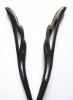 Zzbgfswallow 2 Count Hair Sticks Abones Natural (چوب صندل سیاه) گیره مو حک شده دست ساز شال سنجاق مو بسته 2 عددی: پرستو پرنده