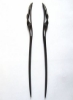 Zzbgfswallow 2 Count Hair Sticks Abones Natural (چوب صندل سیاه) گیره مو حک شده دست ساز شال سنجاق مو بسته 2 عددی: پرستو پرنده