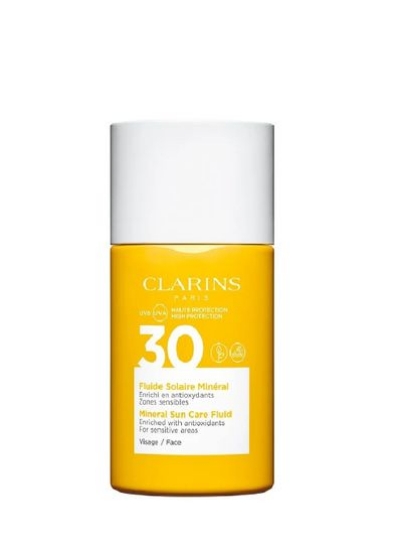 مایع مراقبت از آفتاب صورت Clarins Mineral Facial UVA/UVB 30