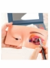 تخته تمرین آرایشی، مژه چشم، پوست سیلیکونی بیونیک صورت مانکن برای متخصص زیبایی