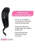 Estelle 2 Pieces Wave Side Bangs in Bangs Real Human Hair Wave Fringe Hair Extensions Jet Black