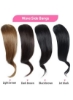 Estelle 2 Pieces Wave Side Bangs in Bangs Real Human Hair Wave Fringe Hair Extensions Jet Black