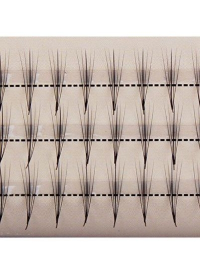 Pro Granting 3D Mink Phoenix Tail Design Individual Fase Elashes Cluster 5 Root 0.07 C Curl Eye Lash Extension Health Makeup Tools (10Mm)