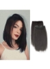 گیره در تکه مو مصنوعی کوتاه و کوتاه موی صاف تکه موی نامرئی برای موهای نازک افزایش حجم مو بالشتک طبیعی کرکی موهای بلند 2 تکه رنگ شماره 2
