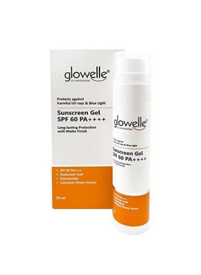 ژل ضد آفتاب ضد آفتاب Glowelle Spf 60 PaPlusPlusPlusPlus Protection Uv Rays &amp; Blue Light ژل ضد آفتاب بدن زنان و مردان 50 میلی لیتر