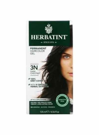 ژل رنگ مو دائمی Herbatint 3N Dark Chestnut 4.56 fl oz 135 ml