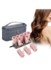 ست غلتک مو 10 Pack Instant Heat Rollers Hot Rollers سالن آرایش مو ابزار حالت دادن به مو برای زنان کیف مسافرتی صورتی