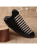 Ox Horn Combs ماساژور Guasha شانه ضد استاتیک تخته خراش دادن مو شانه صاف کننده مو برای سفر به خانه