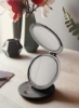 آینه آرایش جمع و جور، آینه آرایش مسافرتی با ذره بین 1x/10x آینه آرایشی گرد جیبی آینه آرایش دستی آینه آرایشی مسافرتی کیف پول قابل حمل لوازم آرایشی آینه تاشو بزرگنمایی زیبایی