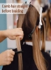 ست قیطان موی خودکار 7 تکه شامل دستگاه قیطان موی الکترونیکی دستگاه قیطان موی قیطان کننده مو با شانه دم موش صحرایی و گیره موی کروکودیل برای حالت دادن به موهای گیج کننده