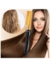 صاف کننده موی هات 1 شانه سرامیکی 2 در 1 شانه سرامیکی برس حرارتی قابل حمل آهنی فر برای موهای مرطوب و خشک برس زنانه