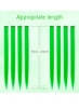 اکستنشن مو رنگی 22 اینچی مدل موی صاف، گیره هایلایت های چند رنگ مهمانی در اکستنشن مو مصنوعی (10 عدد سبز)
