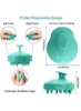 برس شامپوی ماساژور پوست سر مو Eted با 2 نوع برس سیلیکونی، تمیز و به آرامی اسکراب، مراقبت از پوست سر حساس و ظریف، لایه برداری و تحریک رشد مو، سبز