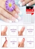 1200 تکه برچسب ناخن مانیکور فرانسوی Self-Adhesive Nail Nail Guides برگردان برچسب الگوی مانیکور نیمه ماه سفید برای طراحی هنر فرانسوی ناخن (25 برگ)