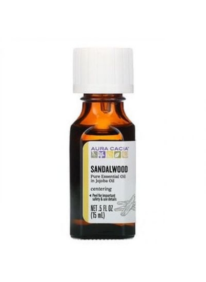 اسانس خالص چوب صندل Aura Cacia 0.5 fl oz 15 ml