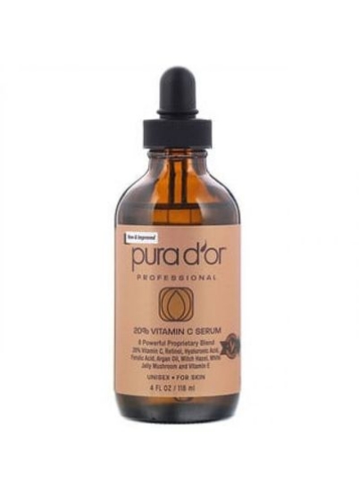 Pura D&#39;or Professional 20% Vitamin C Serum 4 fl oz 118 ml