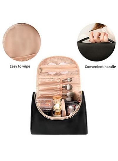 کیف Akeup، کیف لوازم آرایشی اتریال زنانه کیف آرایشی با ظرفیت بزرگ کیف آرایشی براش چرم گیاهی کیف لوازم آرایش ضد آب برای زنان