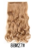 اکستنشن موی 5 گیره ای 5 گیره ای اکستنشن مو پلاستیکی فرفری مناسب برای خانم ها و دختران (Body Wave No BW88M27) Full Head One Piece Long Straight و Body Wave Hair Resistance در برابر حرارت