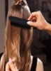 ست 3 تکه شانه حالت دهنده مو شامل برس مو برس کش دار برس موی کرکی شانه دم موش شانه و شانه سه گانه برای موهای پشت شانه زن (مشکی قرمز و مشکی)