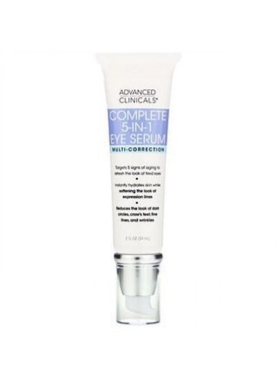 Advanced Clinicals Complete 5-in-1 Eye Eye Serum Multi Correction 2 fl oz 59 ml