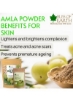 پودر AMLA 100% خالص طبیعی 100 گرم انگور فرنگی هندی عالی برای حالت دهنده و رنگ آمیزی مو مخلوط ویتامین C طبیعی و آنتی اکسیدان بسته 3 عددی