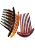 شانه های چرخشی فرانسوی زنانه شانه موی جانبی پلاستیکی با ست هفت دندانه 6 تایی (3 رنگ هر 2 عدد)