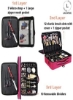 سازمان دهنده لوازم آرایشی قابل حمل با بند شانه کیف لوازم آرایش چند منظوره برای هدیه سفر و خانه (صورتی)