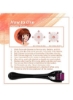 540 Needles Skin Derma Roller Microneedling Instrument برای آکنه صورت ریزش مو ریش و رشد مو با محفظه نگهداری (0.5 میلی متر صورتی) (1 واحد)