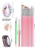 ابزار طراحی ناخن تمبر نوجوان با برس نقاشی ناخن 15 قطعه