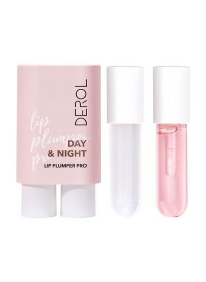 ست براق لب Pro 2 Pieces Day &amp; Night Lip Plumper Pro Pumping Fuller نرمتر نرمتر را ترویج می کند.