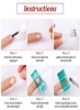 20 Pieces Nail Tips Clip Nail ژل ساختمانی سریع گیره های پلاستیکی شفاف ناخن برای گیره های ژل اکستنشن ناخن Uv LED Builder گیره ابزار مانیکور ناخن Diy (قرمز سبز)